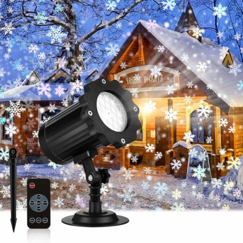 SUNNEST Karácsonyi Vízálló LED-es Hópehely Projektor