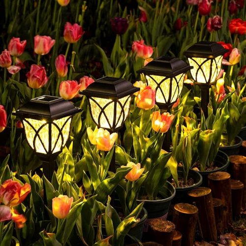 Dekoratív Napelemes Kerti LED Lámpák (6db-os)
